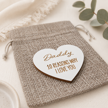 10 Reasons Why I Love You Token Bag