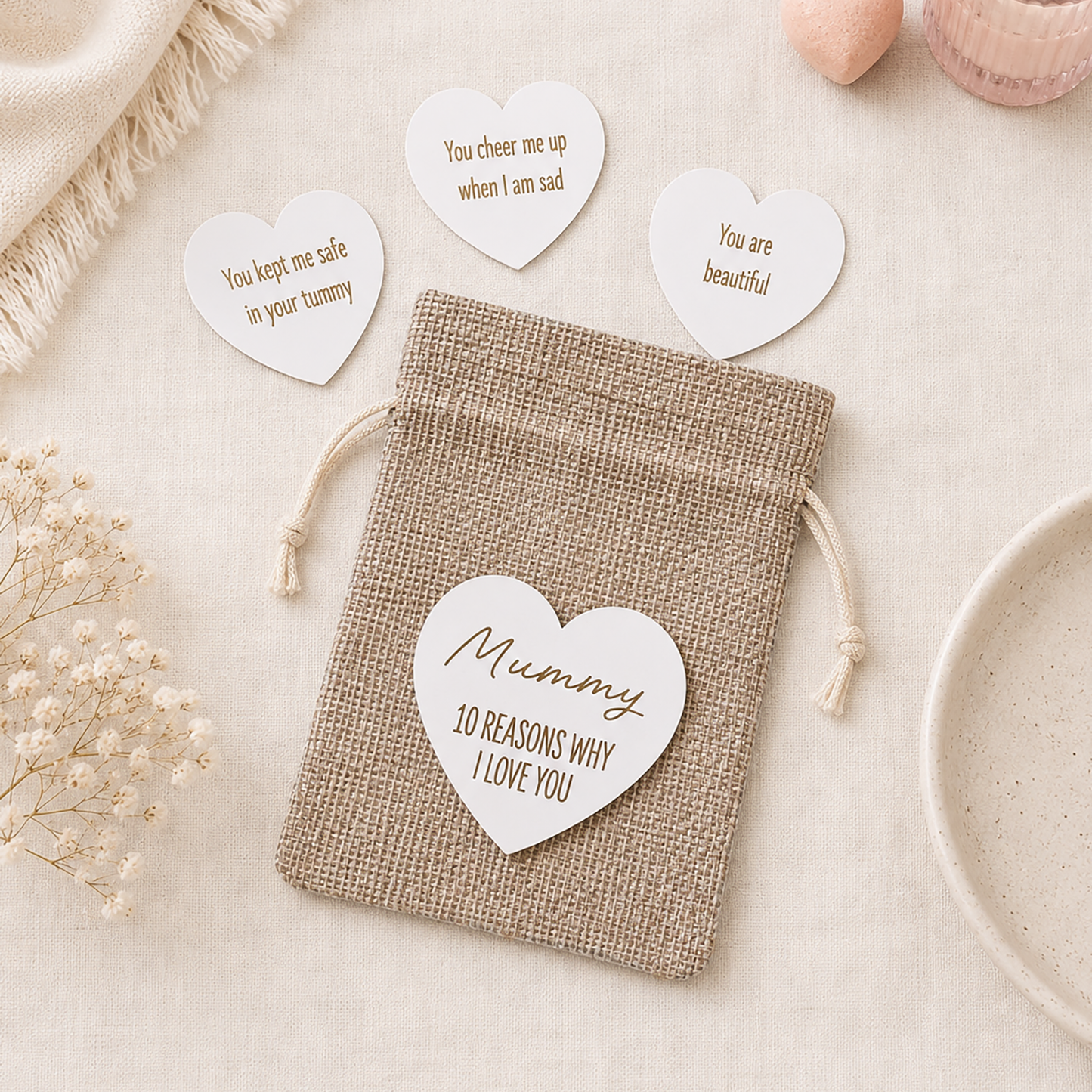 10 Reasons Why I Love You Token Bag