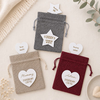 10 Reasons Why I Love You Token Bag